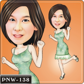 女生人像Q版漫畫PNW-138